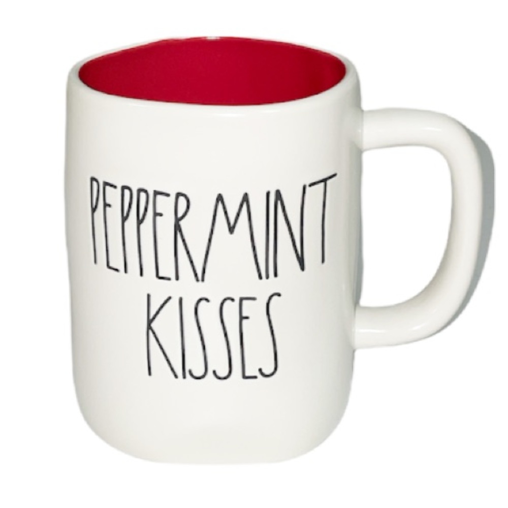 NEW Rae Dunn PEPPERMINT KISSES Christmas Mug 🎅🏻🎄